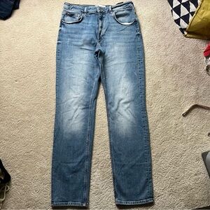 Zara HW Slim Full Length High Waist Jeans 10